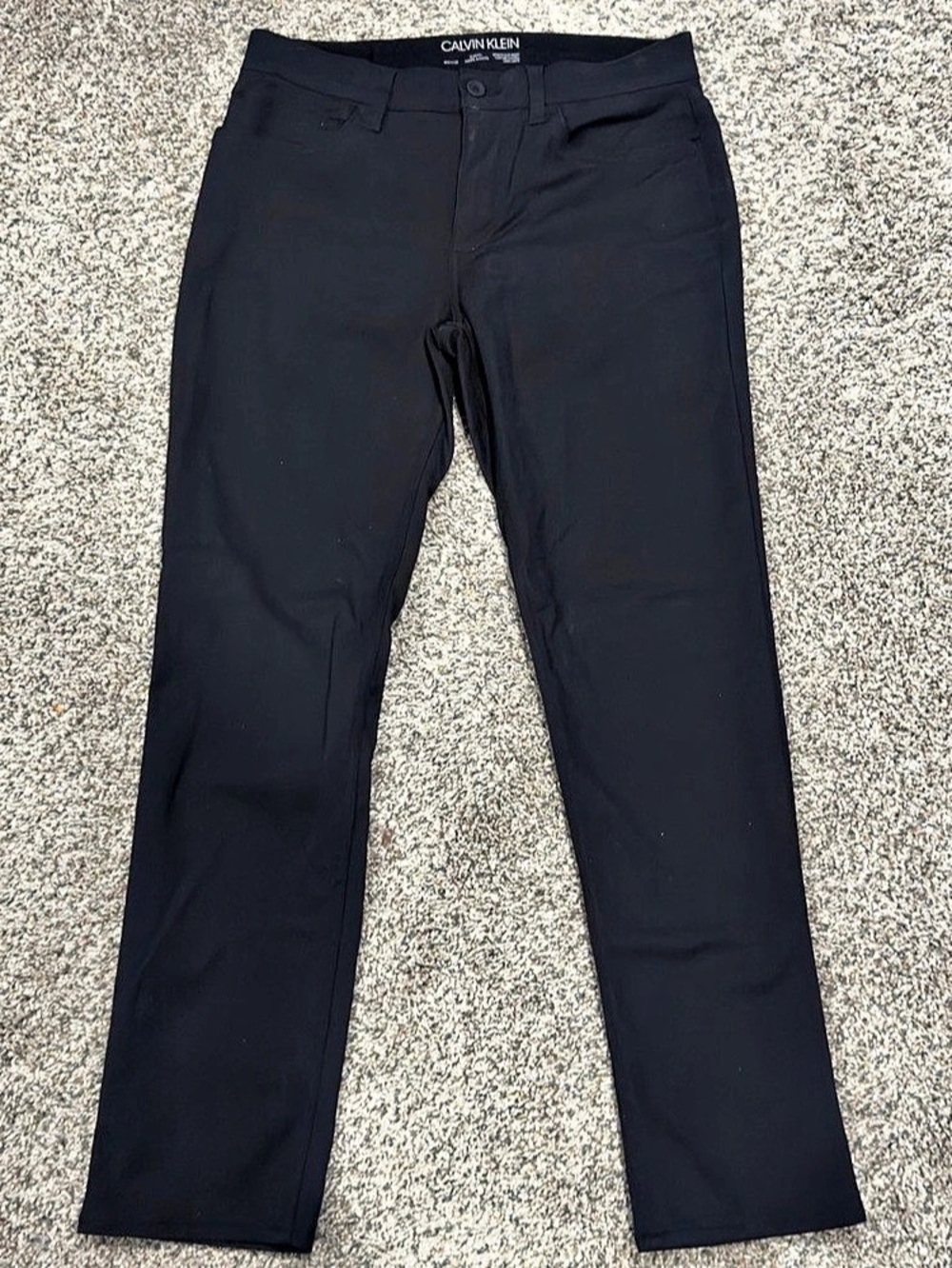 Calvin Klein Slim Fit Black Pants, 32 x 32